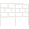 vidaXL Tête de lit Blanc 146x4x100 cm Bois massif de pin
