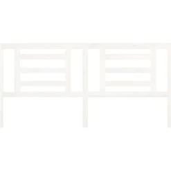 vidaXL Tête de lit Blanc 206x4x100 cm Bois de pin massif 818841