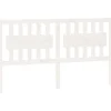 vidaXL Tête de lit Blanc 155,5x4x100 cm Bois massif de pin 818576