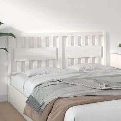 vidaXL Tête de lit Blanc 155,5x4x100 cm Bois massif de pin 818576