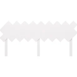 vidaXL Tête de lit Blanc 178x3x80,5 cm Bois massif de pin 819236