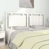 vidaXL Tête de lit Blanc 165,5x4x100 cm Bois massif de pin 817951