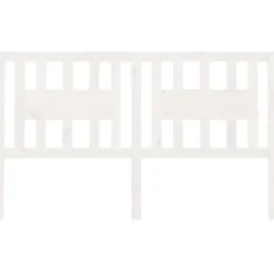 vidaXL Tête de lit Blanc 146x4x100 cm Bois massif de pin 818671
