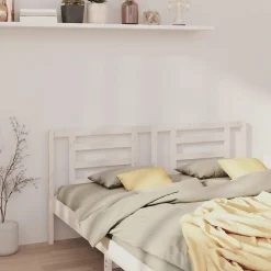 vidaXL Tête de lit Blanc 166x4x100 cm Bois de pin massif 818831