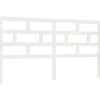 vidaXL Tête de lit Blanc 206x4x100 cm Bois massif de pin