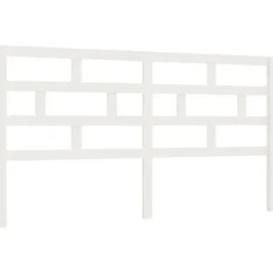 vidaXL Tête de lit Blanc 206x4x100 cm Bois massif de pin