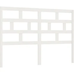 vidaXL Tête de lit Blanc, 166x4x100 cm Bois massif de pin