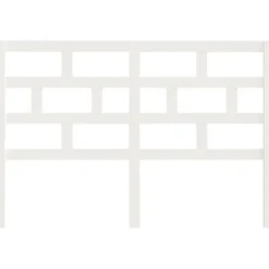 vidaXL Tête de lit Blanc, 166x4x100 cm Bois massif de pin
