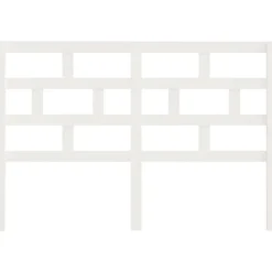 vidaXL Tête de lit Blanc, 166x4x100 cm Bois massif de pin