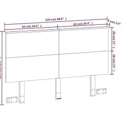 vidaXL Tête de lit cire marron 120 cm bois massif de pin 844372
