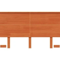 vidaXL Tête de lit cire marron 120 cm bois massif de pin 844372