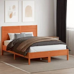 vidaXL Tête de lit cire marron 160 cm bois massif de pin 844326