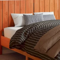 vidaXL Tête de lit cire marron 135 cm bois massif de pin 844343