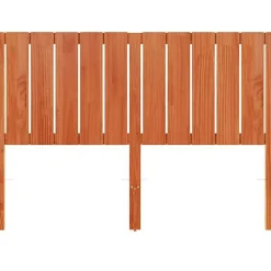 vidaXL Tête de lit cire marron 135 cm bois massif de pin 844343
