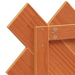 vidaXL Tête de lit cire marron 100 cm bois massif de pin 844381