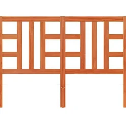 vidaXL Tête de lit cire marron 135 cm bois massif de pin 844190