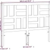 vidaXL Tête de lit cire marron 160 cm bois massif de pin 844263
