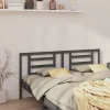 vidaXL Tête de lit Gris 186x4x100 cm Bois de pin massif 818837