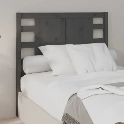 vidaXL Tête de lit Gris 96x4x100 cm Bois massif de pin 818752