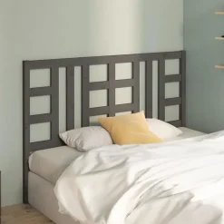 vidaXL Tête de lit Gris 166x4x100 cm Bois massif de pin 817852