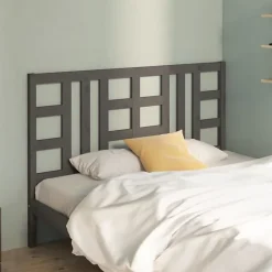 vidaXL Tête de lit Gris 166x4x100 cm Bois massif de pin 817852