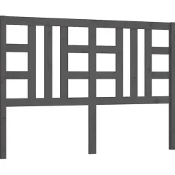vidaXL Tête de lit Gris 166x4x100 cm Bois massif de pin 817852