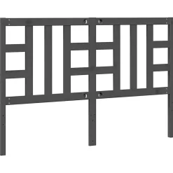 vidaXL Tête de lit Gris 166x4x100 cm Bois massif de pin 817852