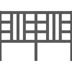 vidaXL Tête de lit Gris 166x4x100 cm Bois massif de pin 817852