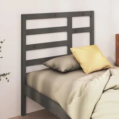 vidaXL Tête de lit Gris 81x4x104 cm Bois massif de pin 818117