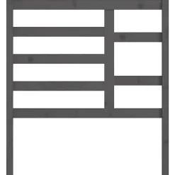 vidaXL Tête de lit Gris 81x4x104 cm Bois massif de pin 818117