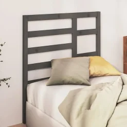 vidaXL Tête de lit Gris 81x4x104 cm Bois massif de pin 818117
