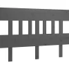 vidaXL Tête de lit Gris 203,5x3x81 cm Bois massif de pin 819142