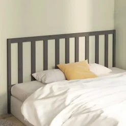 vidaXL Tête de lit Gris 186x4x100 cm Bois massif de pin 817757