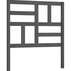 vidaXL Tête de lit Gris 81x4x104 cm Bois massif de pin 818167
