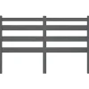 vidaXL Tête de lit Gris 126x4x100 cm Bois massif de pin 818412