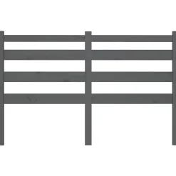 vidaXL Tête de lit Gris 126x4x100 cm Bois massif de pin 818412
