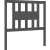 vidaXL Tête de lit Gris 106x4x100 cm Bois massif de pin 818657