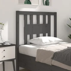 vidaXL Tête de lit Gris 106x4x100 cm Bois massif de pin 818657
