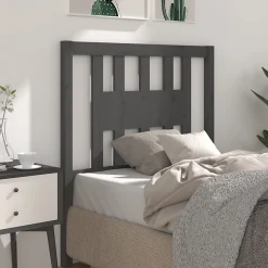 vidaXL Tête de lit Gris 106x4x100 cm Bois massif de pin 818657