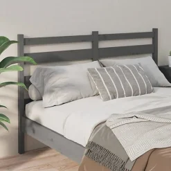 vidaXL Tête de lit Gris 186x4x100 cm Bois massif de pin 818437