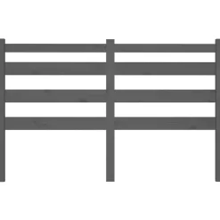 vidaXL Tête de lit Gris 186x4x100 cm Bois massif de pin 818437