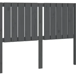vidaXL Tête de lit Gris 125,5x4x100 cm Bois massif de pin 818862