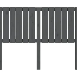 vidaXL Tête de lit Gris 125,5x4x100 cm Bois massif de pin 818862