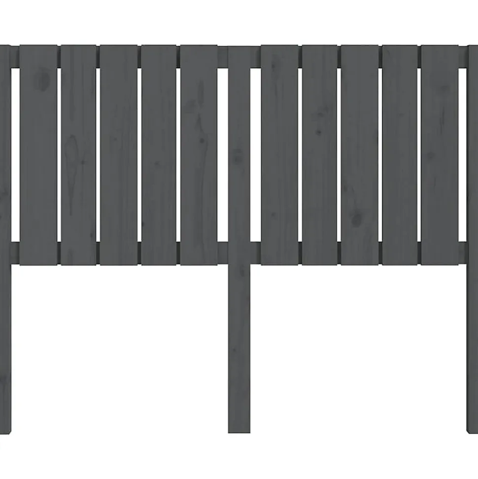 vidaXL Tête de lit Gris 125,5x4x100 cm Bois massif de pin 818862