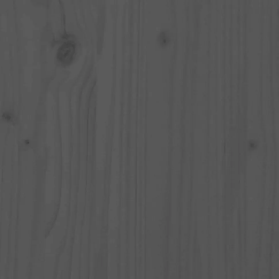 vidaXL Tête de lit Gris 125,5x4x100 cm Bois massif de pin 818862