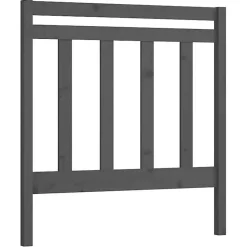 vidaXL Tête de lit Gris 106x4x100 cm Bois massif de pin 817777