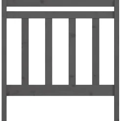 vidaXL Tête de lit Gris 106x4x100 cm Bois massif de pin 817777