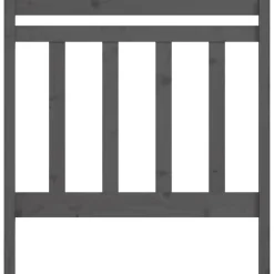 vidaXL Tête de lit Gris 106x4x100 cm Bois massif de pin 817777