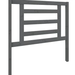 vidaXL Tête de lit Gris 96x4x100 cm Bois massif de pin 818802