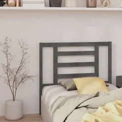 vidaXL Tête de lit Gris 96x4x100 cm Bois massif de pin 818802